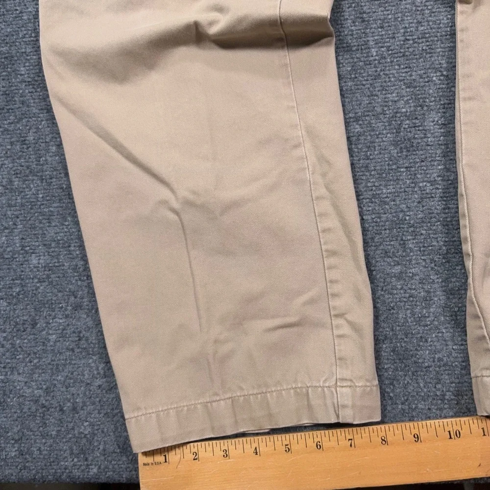 VTG Polo Ralph Lauren Polo Chinos Mens 38x32 Double Pleated Khaki Preppy Grandpa